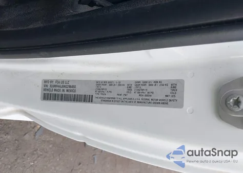 2022 Ram 2500 Tradesman 4X2 8' Box z USA, uszkodzony, nr VIN 3C6MR4AJ6NG296450